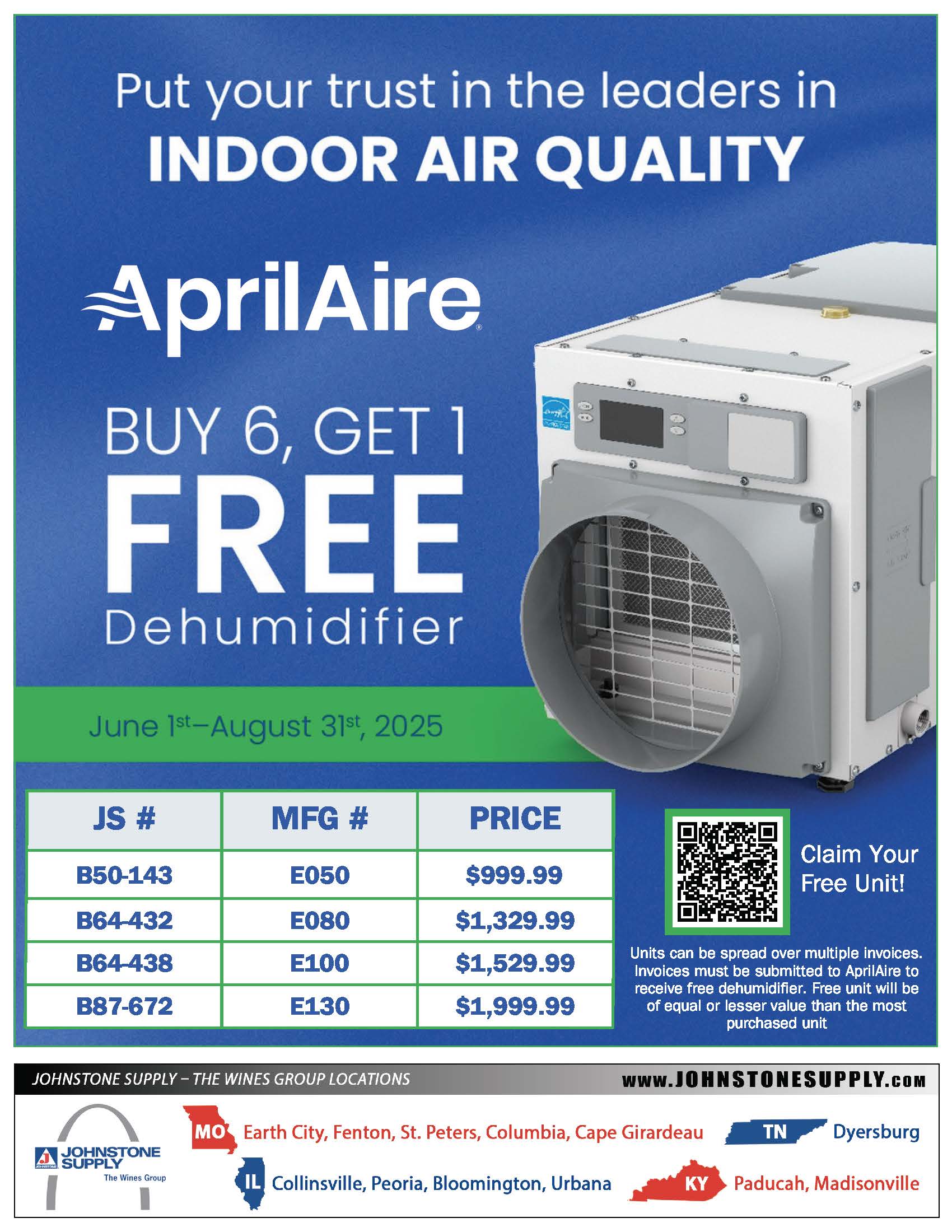 April Aire Dehumidifiers July 2025
