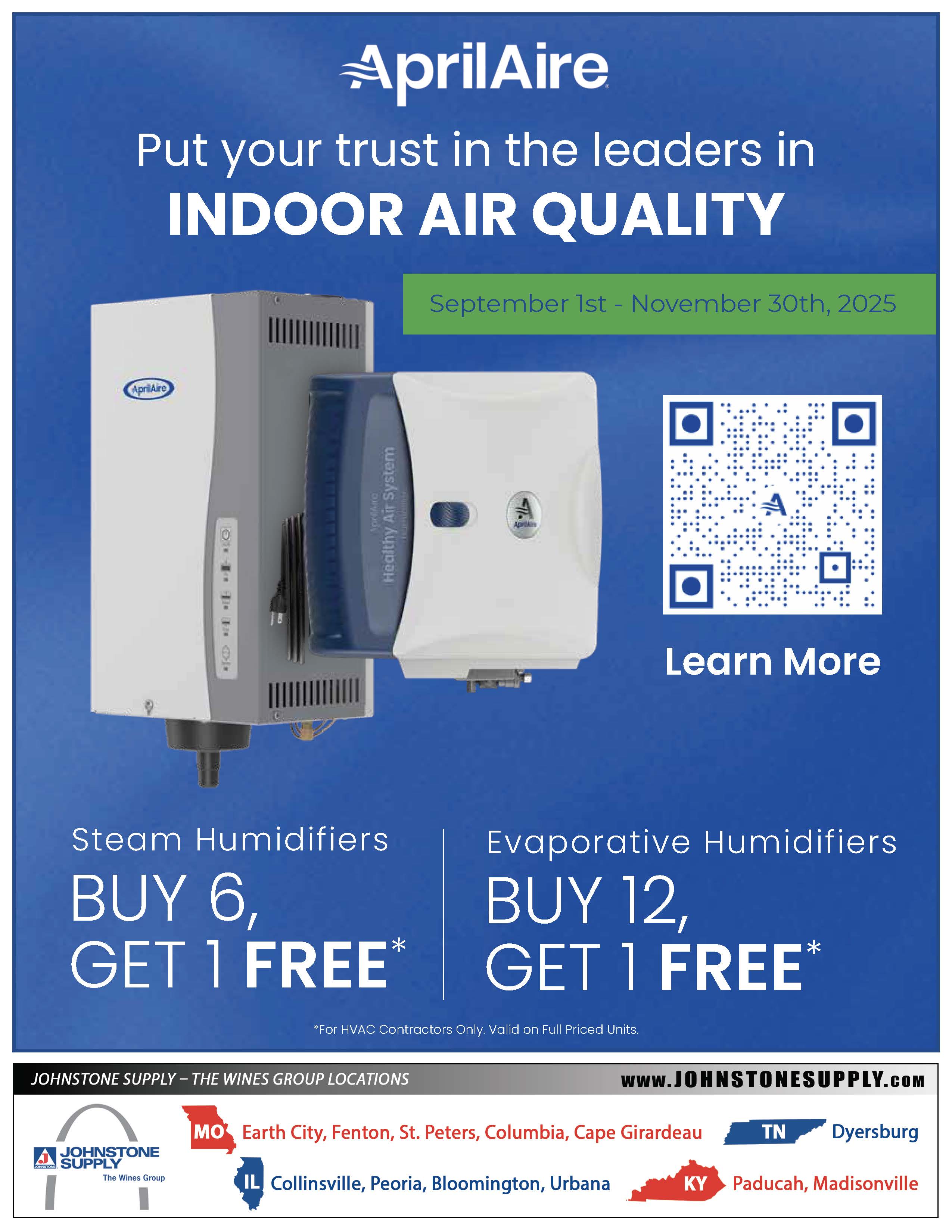 April Aire Humidifiers Nov 2025
