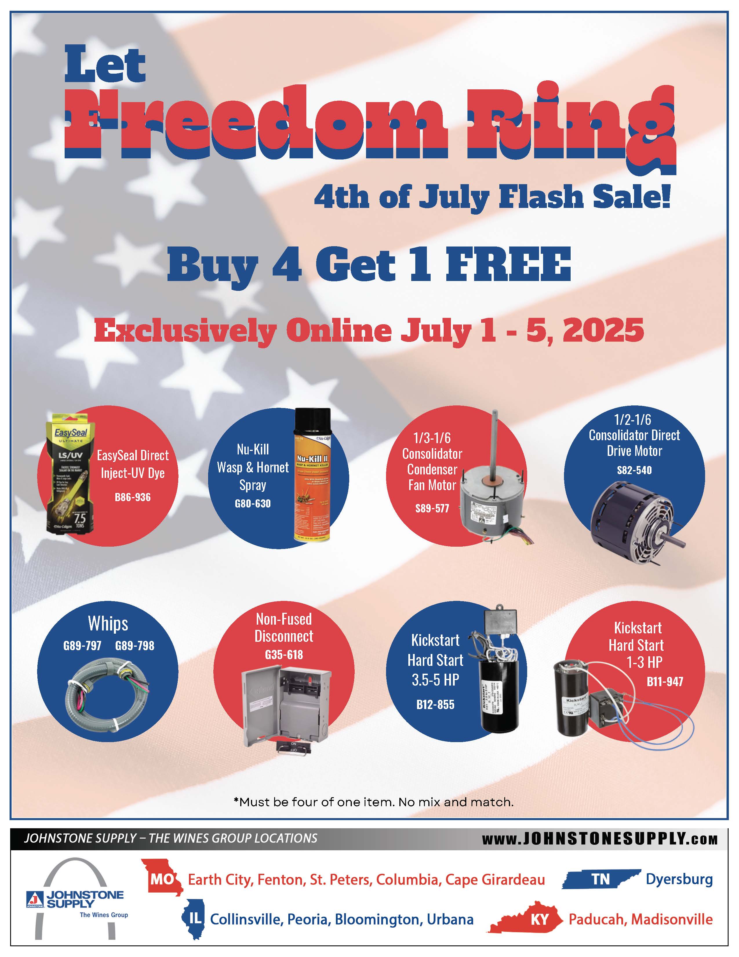 B4G1 4th of July 2025