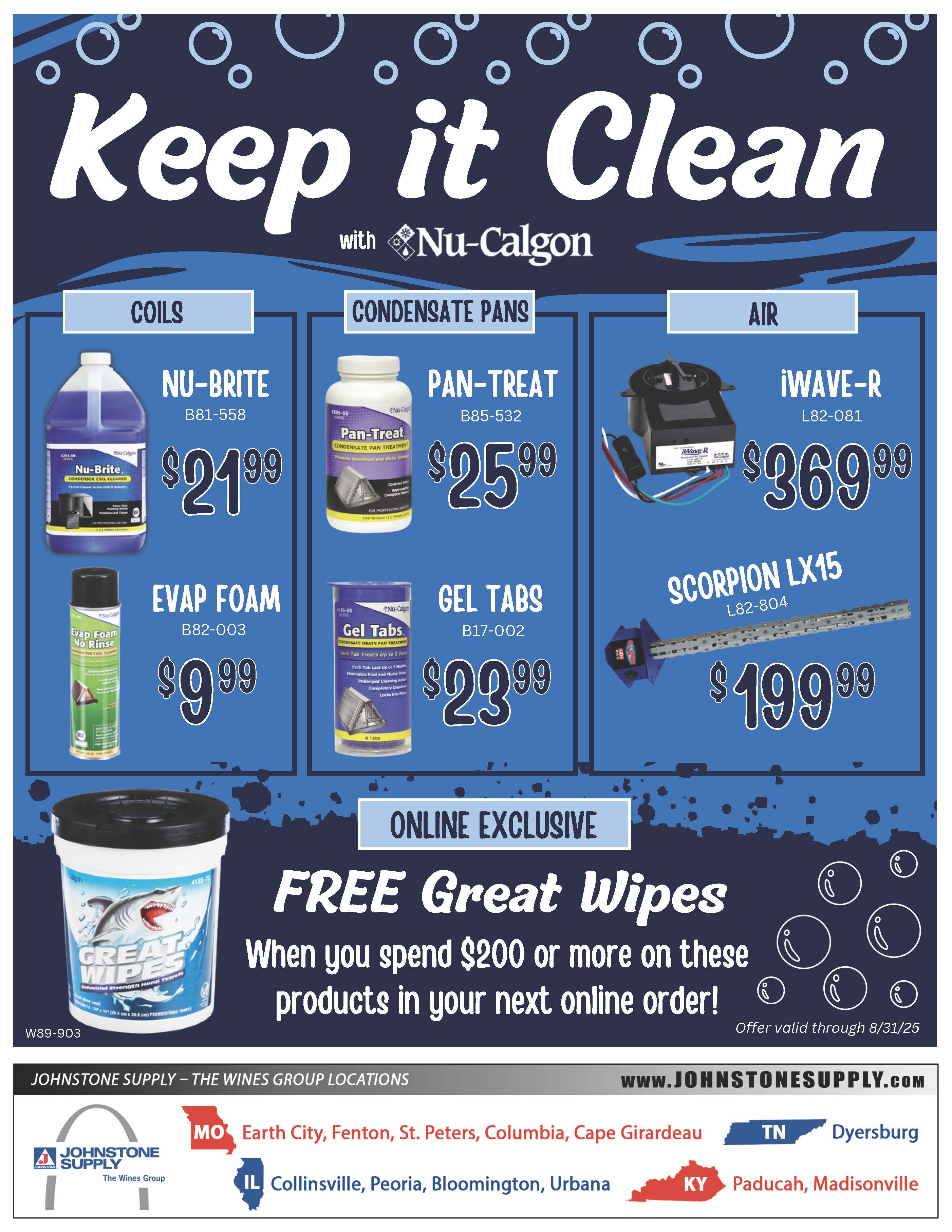 NuCalgon Keep it Clean Aug 2025
