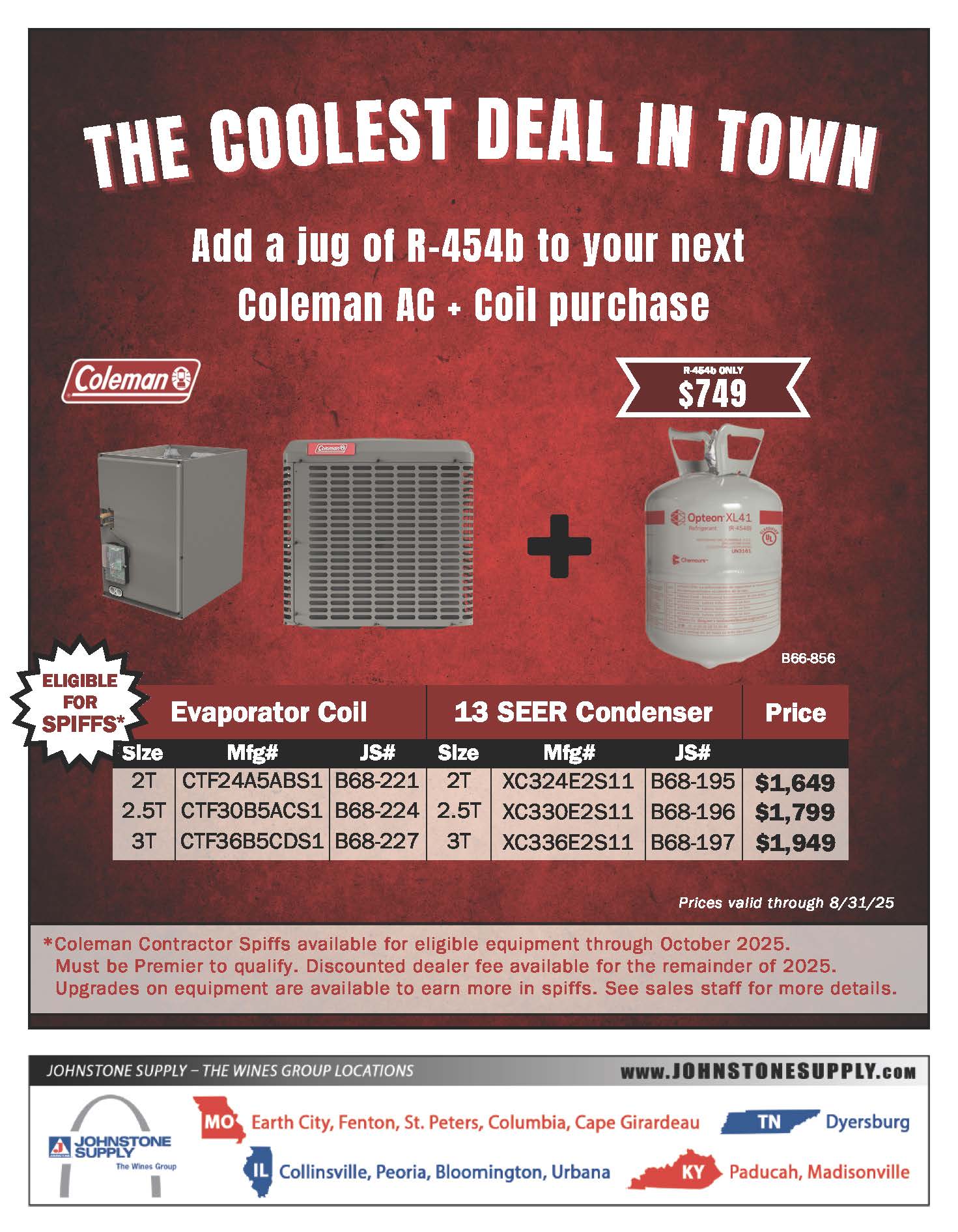 Summer 2025 13SEER Coleman + 454b Bundles