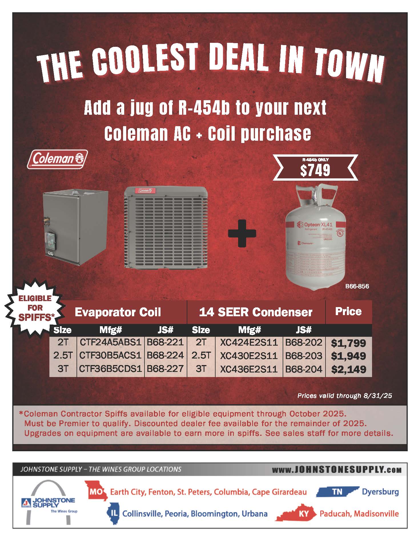 Summer 2025 14SEER Coleman + 454b Bundles
